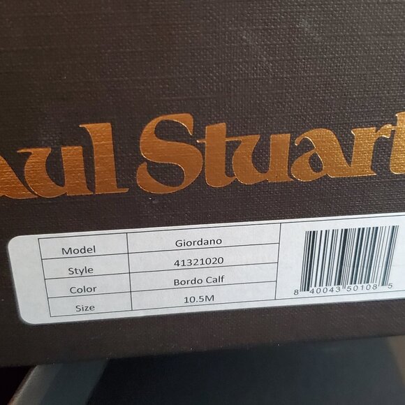Paul Stuart Giordano Men\'s Shoe - Never worn in box Bordo calfskin main image 7